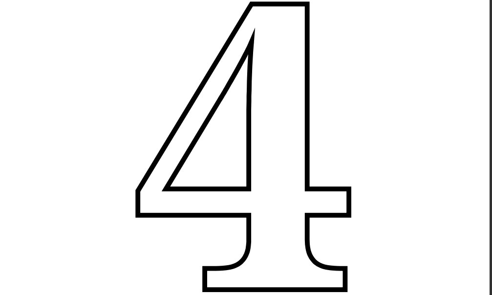Free Number 4 Clipart Black And White Download Free Number 4 Clipart 