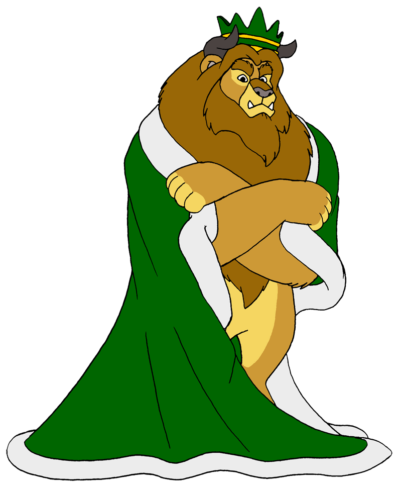 Lion King Character Illustration - Royal Cartoon Figure