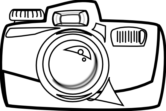 Camera Cartoon Black And White - Clipart library