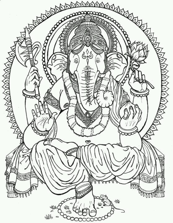 Hand draw sketch lord ganesh chaturthi beautiful holiday card background  10521647 Vector Art at Vecteezy