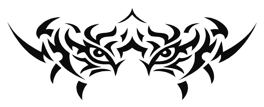 Tribal 3D Effect Eye wings Temporary waterproof tattoos For Men & Women