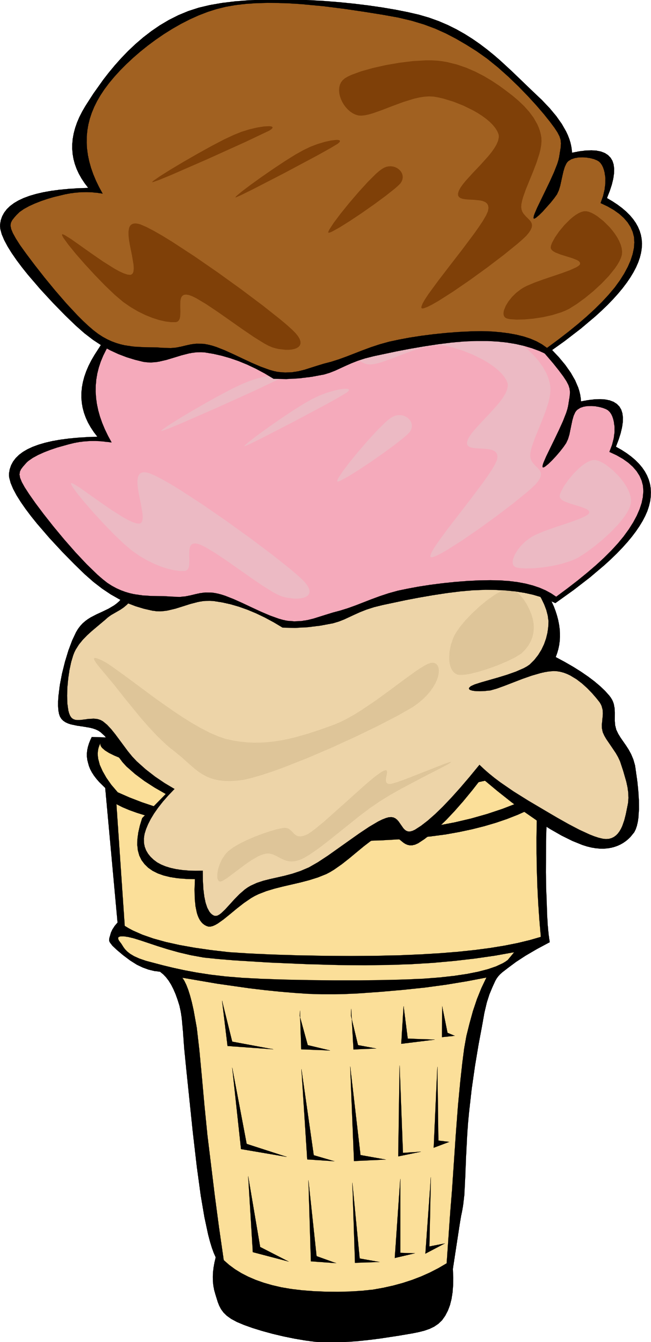 tall ice cream cone clipart