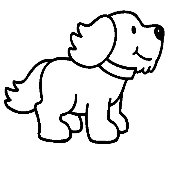 Puppy coloring pages for kids, dog coloring book - Clipart library 