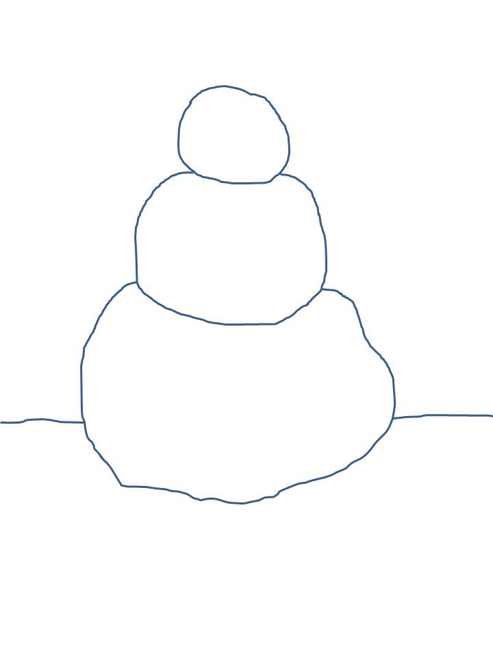 Blank Snowman Coloring Pages 6