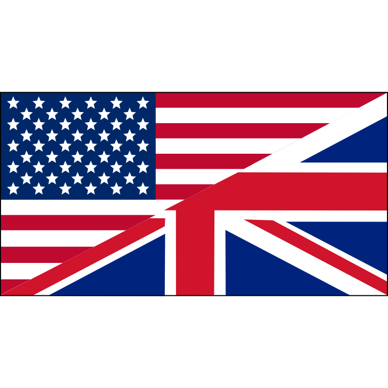Clipart - US/UK flag