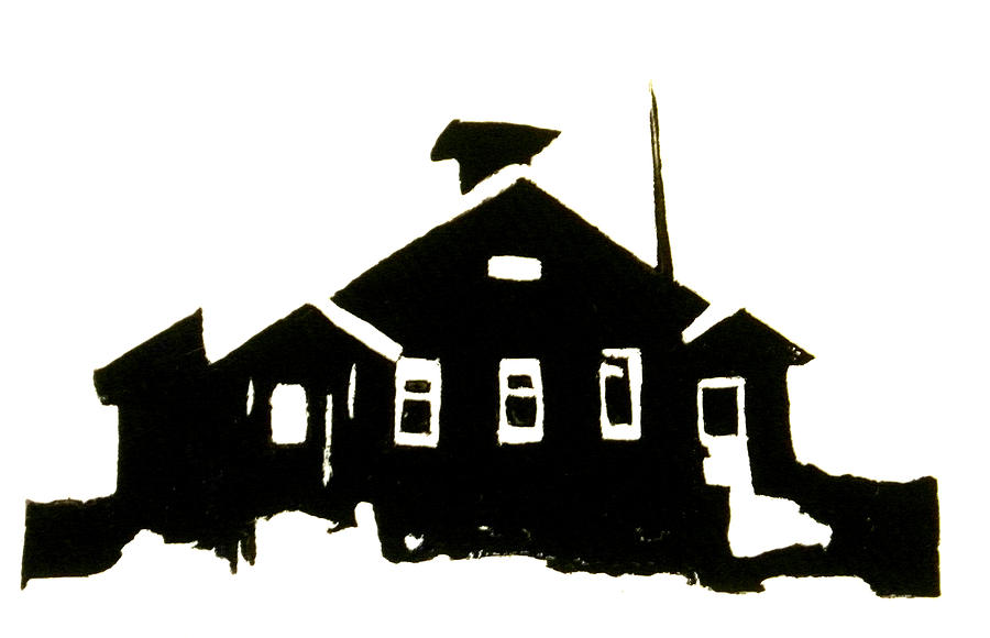 Schoolhouse Silhouette by Chris DeVries - Schoolhouse Silhouette 