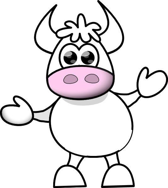 Cow Without Spots clip art - vector clip art online, royalty free 