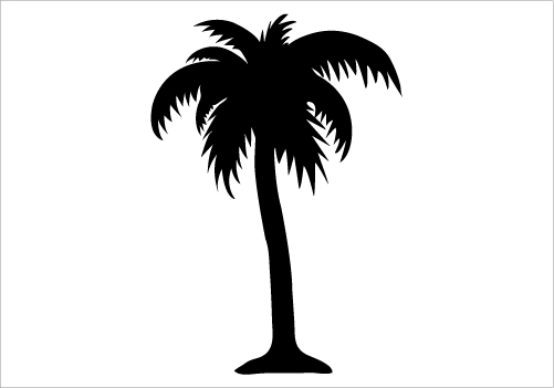 Palm Tree Silhouette Graphics Silhouette Graphics