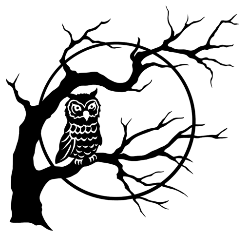 Scary Tree Silhouette - Clipart library