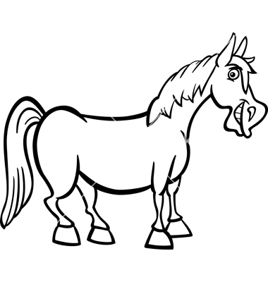 cartoon black and white pony is that
