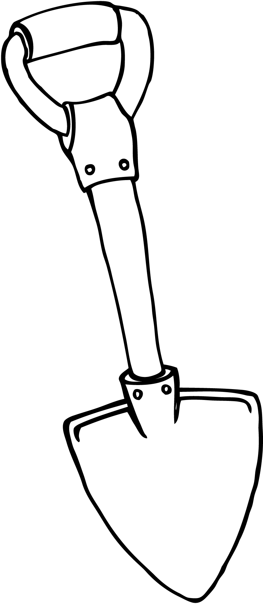 black and white shovel clipart - Clip Art Library