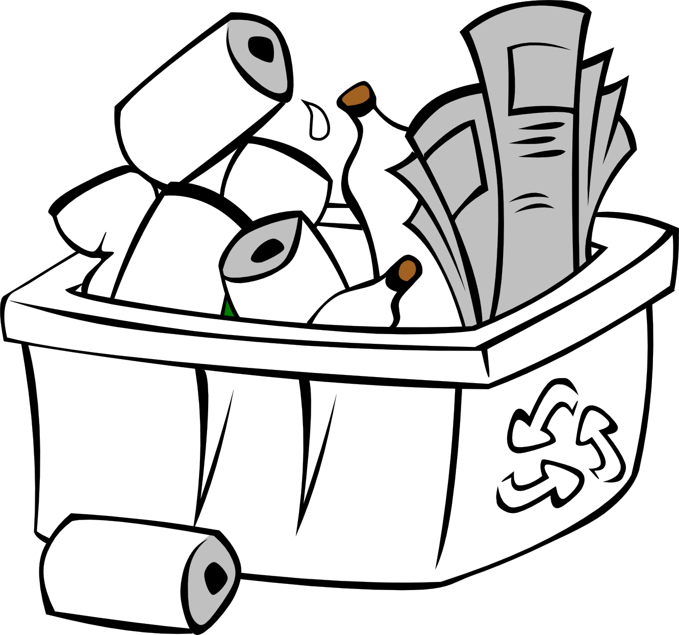 Recycle Clipart Black And White | Clipart library - Free Clipart Images