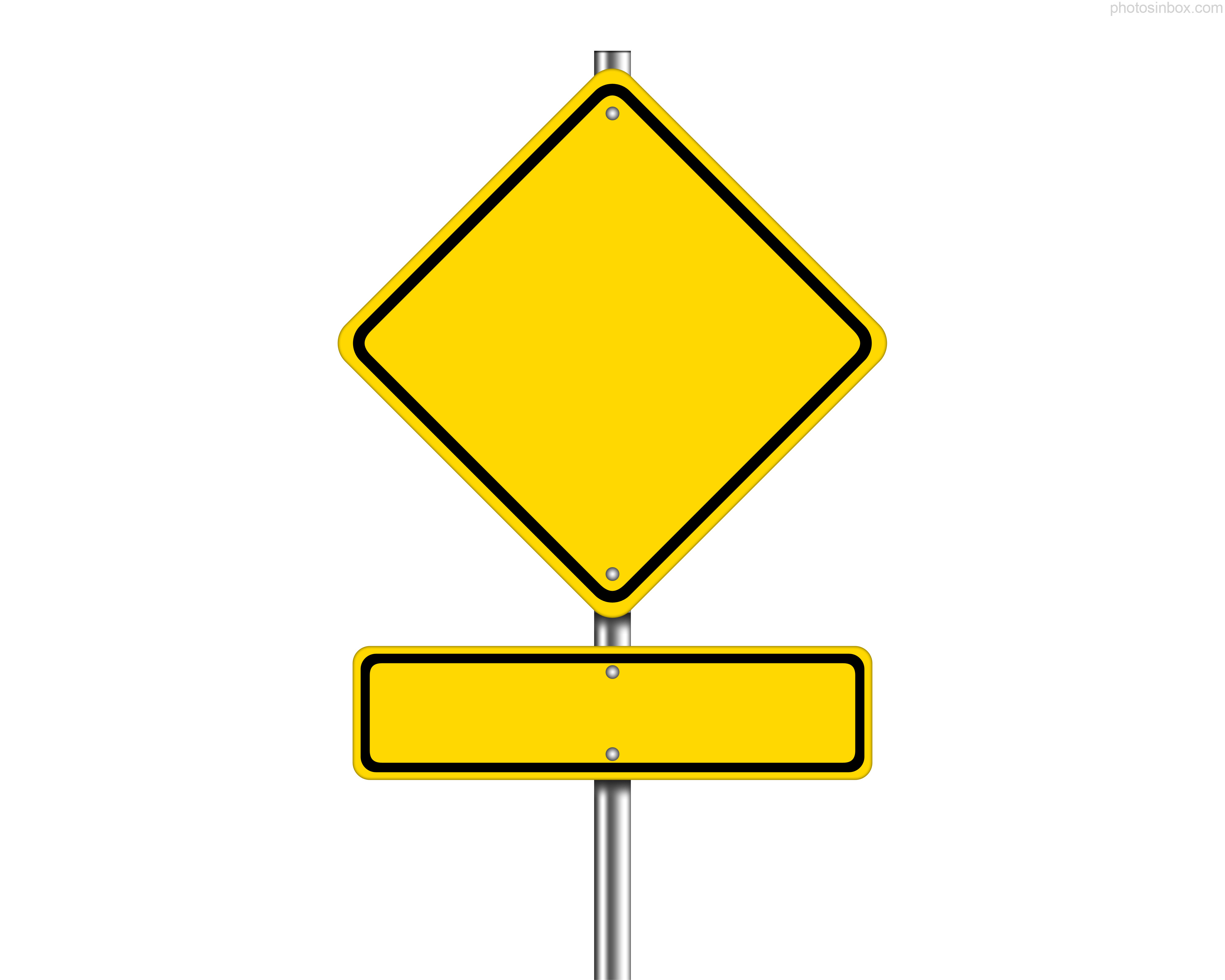 Blank Road Sign Clipart - Clipart library
