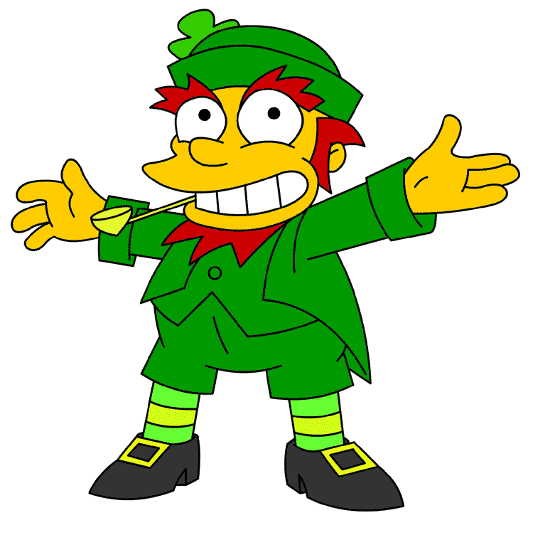 Homer Simpson as a Leprechaun - Fun St. Patrick’s Day Cartoon Character