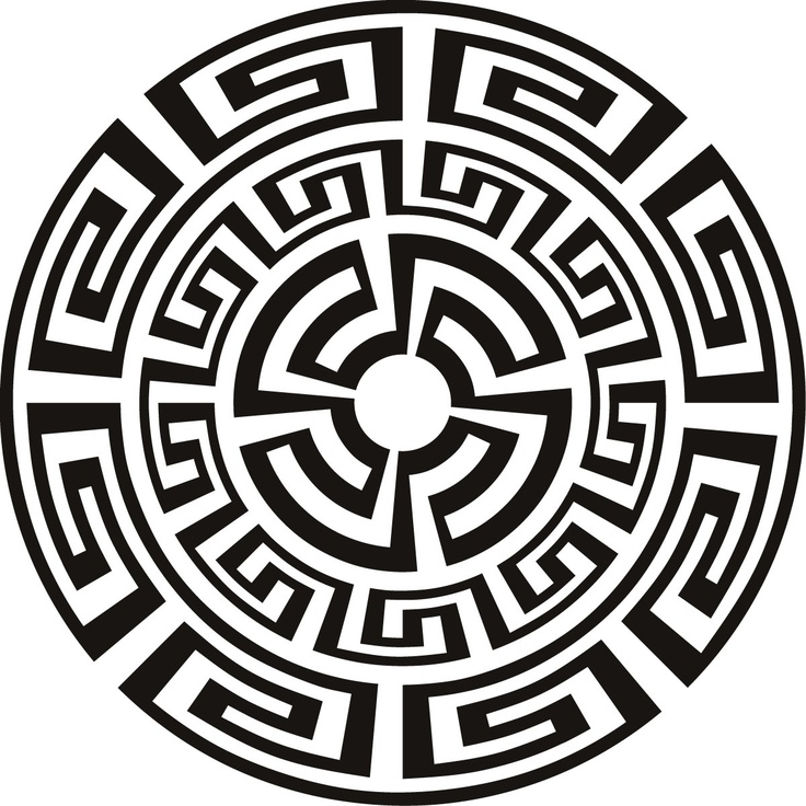 Aztec Pattern- Black and White Mandala | Aztec | Clipart library