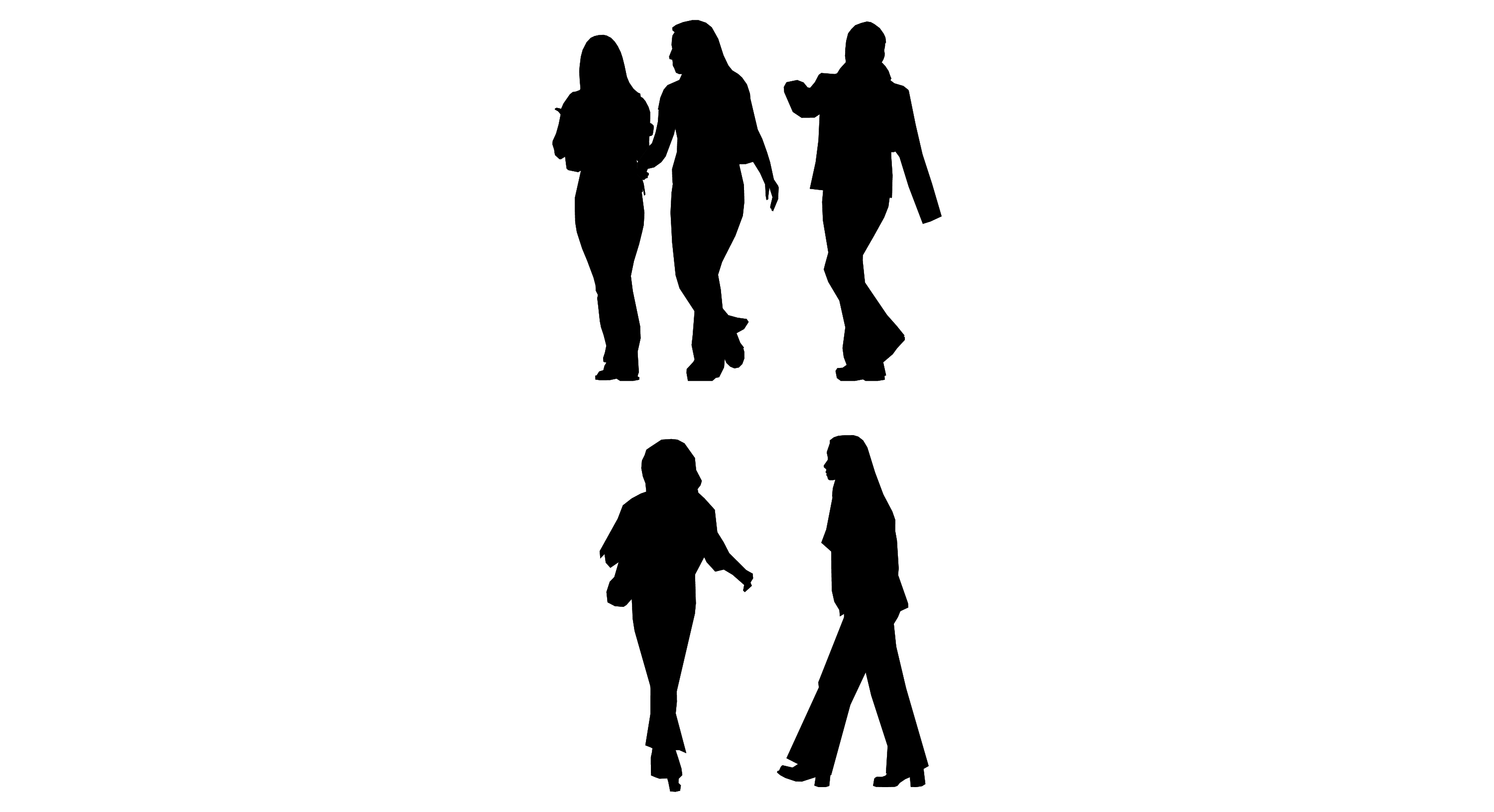 Walking Silhouette Png - Clipart library