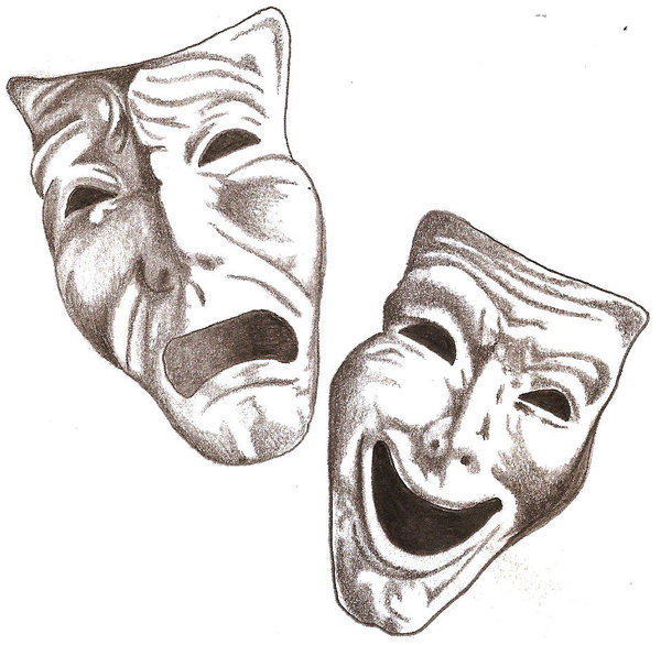 Comedy Tragedy Masks by TheLob on Clipart library