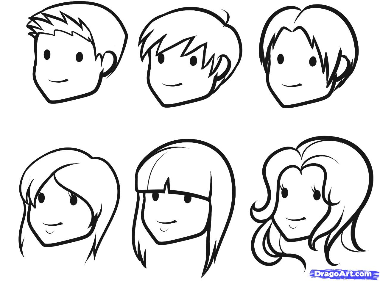 Draw 1 Boy with 20 Hairstyles - Side View: Learn how to draw hair for anime  manga characters and boys step by step for beginners, kids, teens, artists ( Draw 1 in 20):