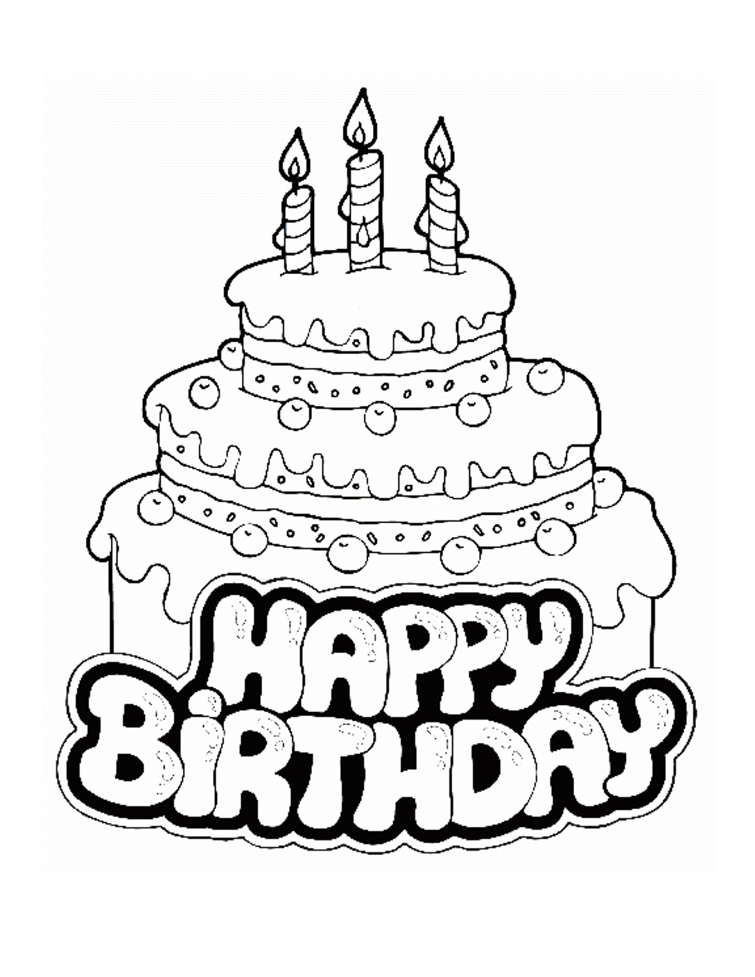 Free Happy Birthday Drawing, Download Free Happy Birthday Drawing ...