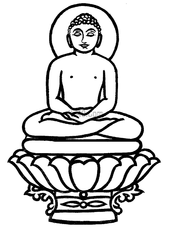 Sketch Of Lord Mahavir Ji