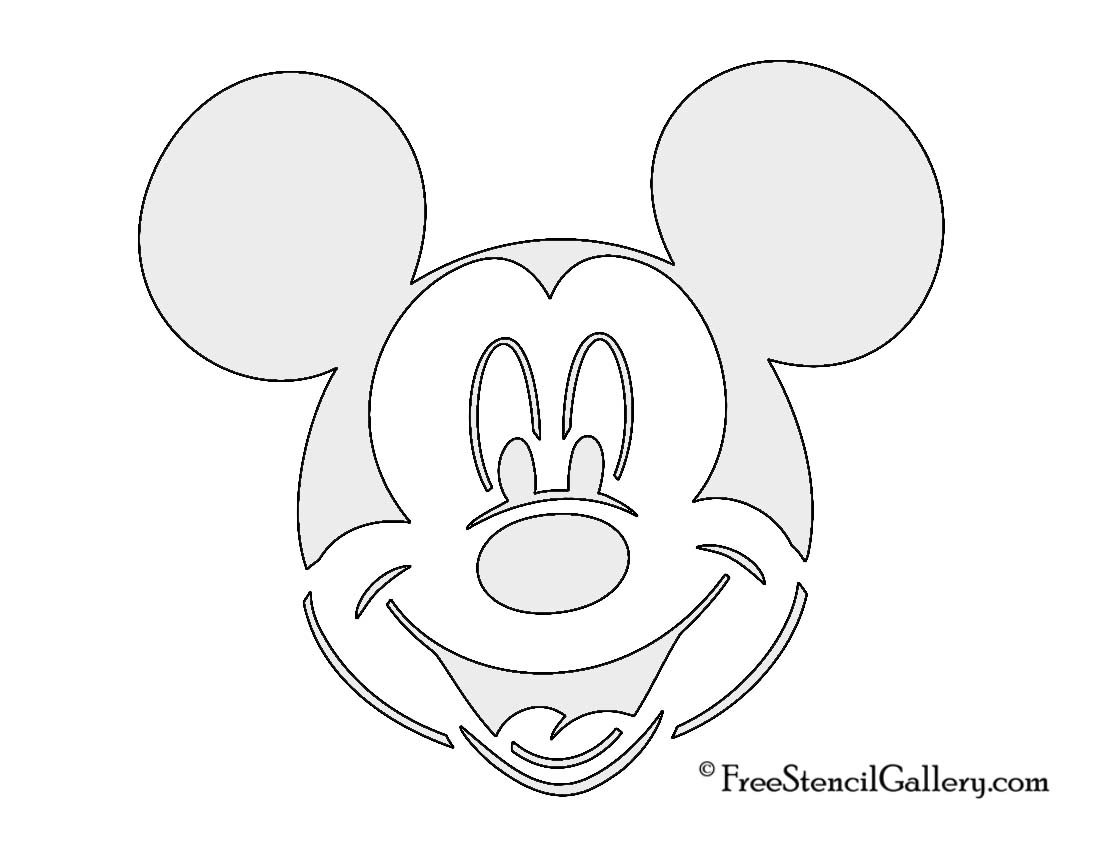 Free Mickey Mouse Stencil, Download Free Mickey Mouse Stencil png ...