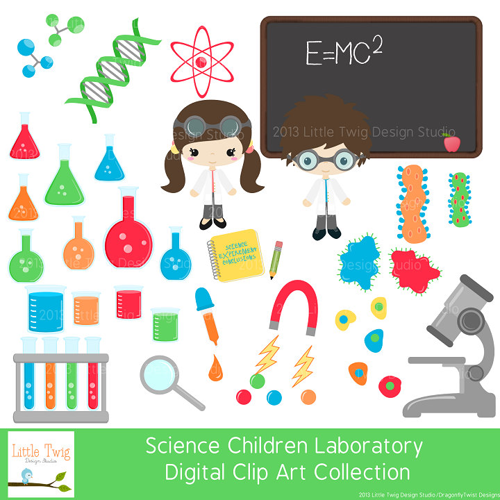 children science lab illustration - Clip Art Library