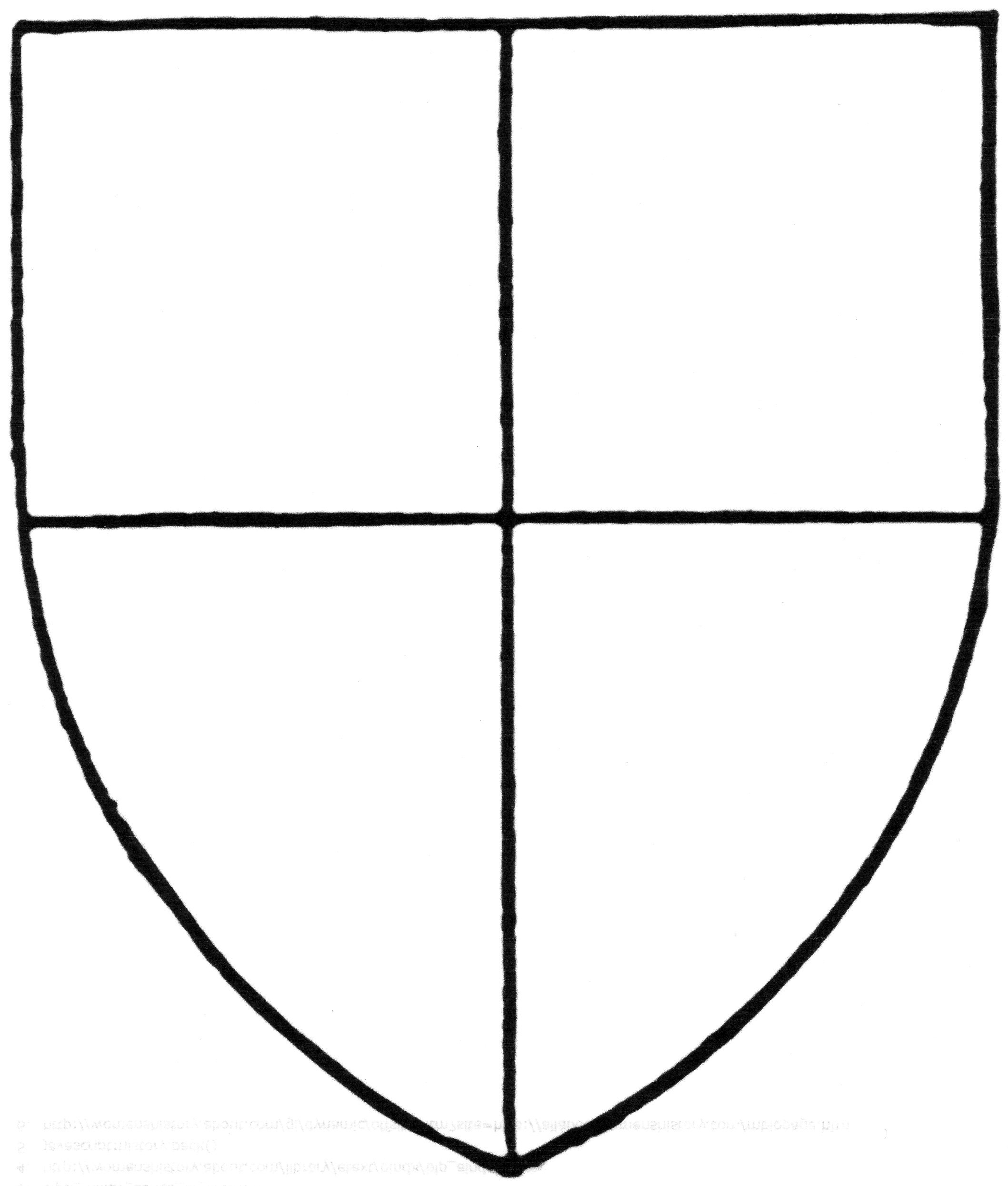 blank coat of arms coloring page