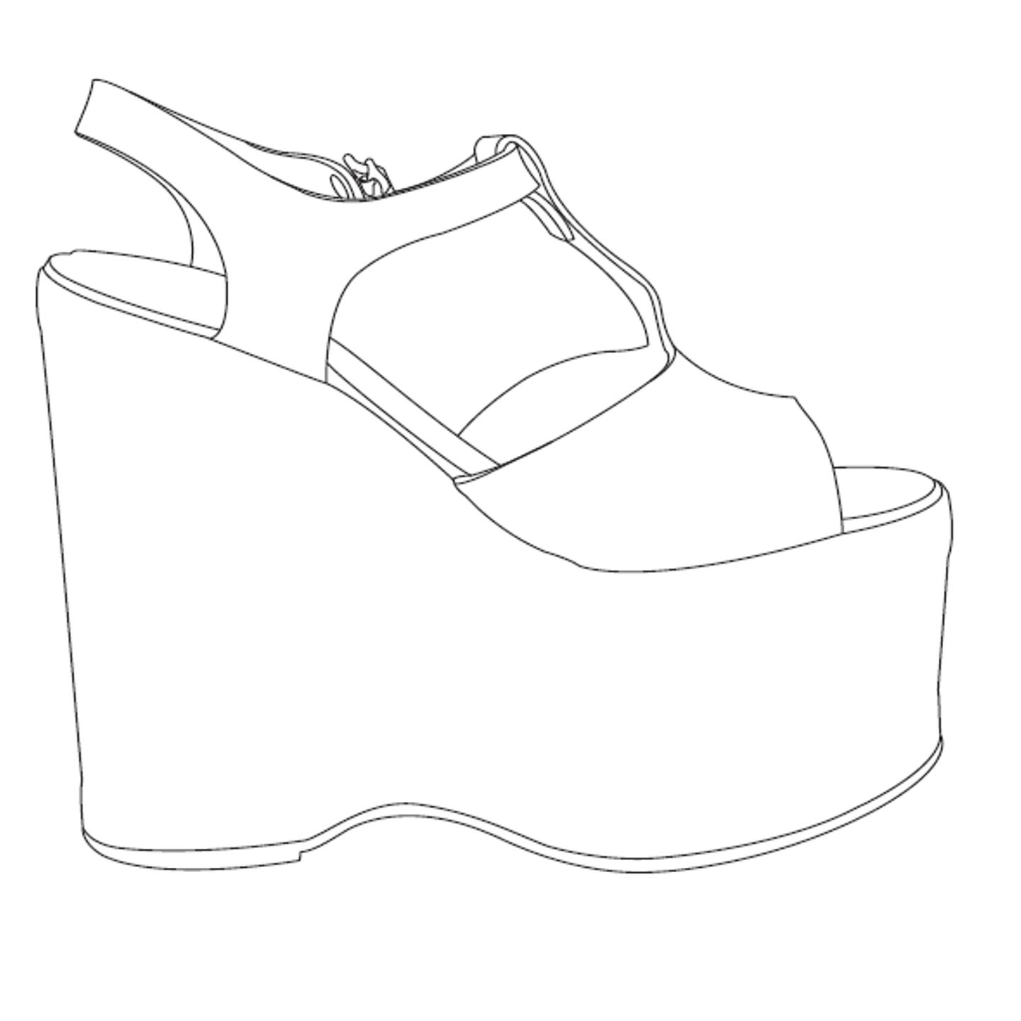 high heels template - Clip Art Library