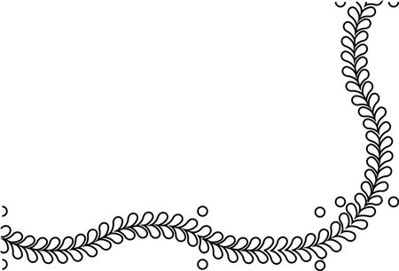 Elegant Leafy Border Decorative Element for Web & Print Design