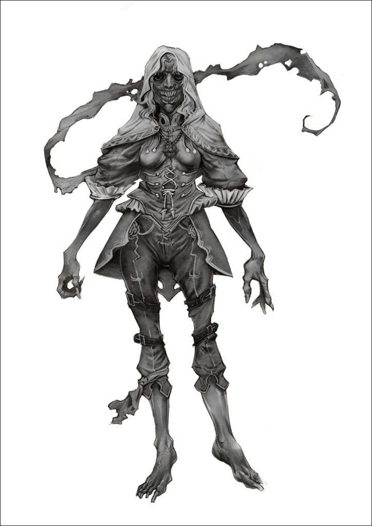 Undead Sorceress Concept Art - Dark Fantasy Character Design