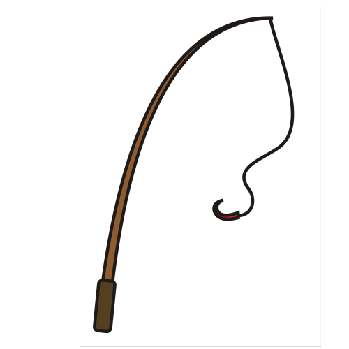 bent fishing pole clipart - Clip Art Library