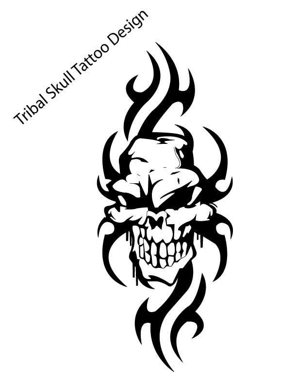 Tribal Skull Tattoos Clipart Sleeve  Tattoo Voucher Template Free HD Png  Download  Transparent Png Image  PNGitem