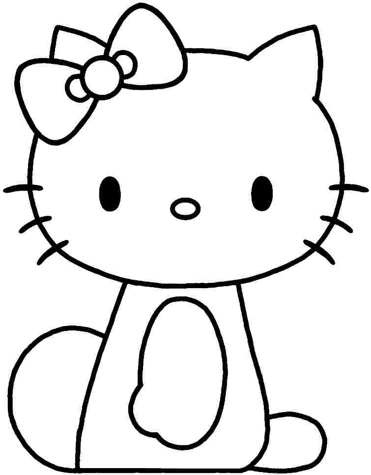 Hello Kitty Cartoon Coloring 8064
