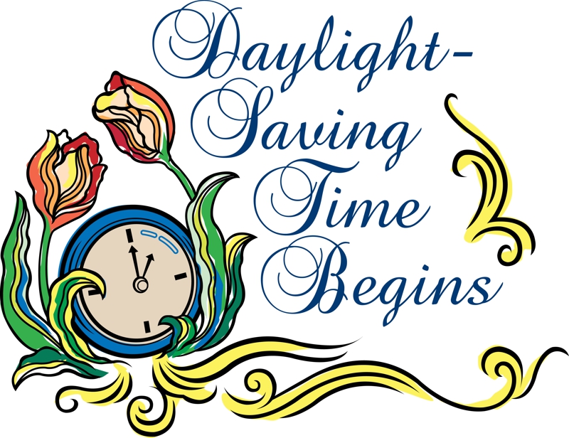 Daylight Savings Time Clipart Celebrating the Extra Hour of Sunlight