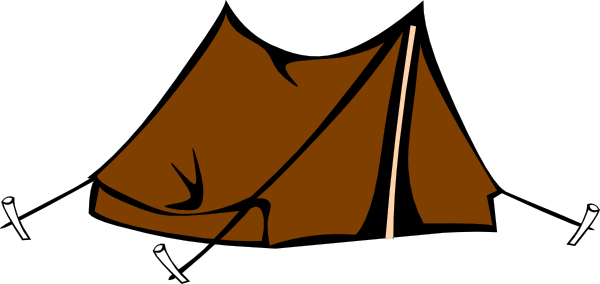 Brown Tent clip art - vector clip art online, royalty free 