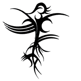 Tribal Phoenix Tattoo Design - Symbol of Rebirth and Strength