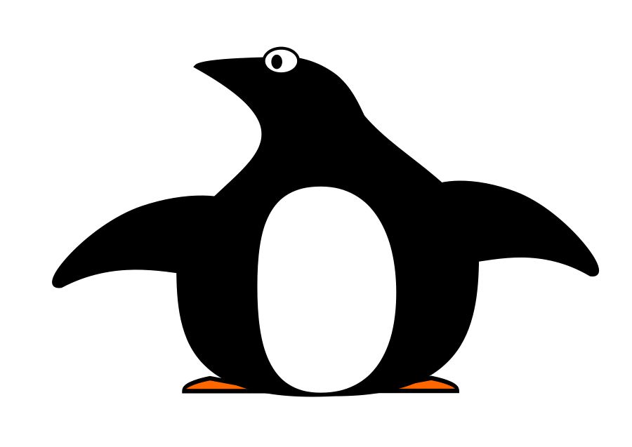 Flappy Penguin Clipart, vector clip art online, royalty free 