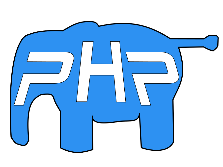 PHP elephant SVG Vector file, vector clip art svg file
