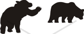 Bear Silhouette Attack Walking - Bear - Animals - Buy Clip Art 