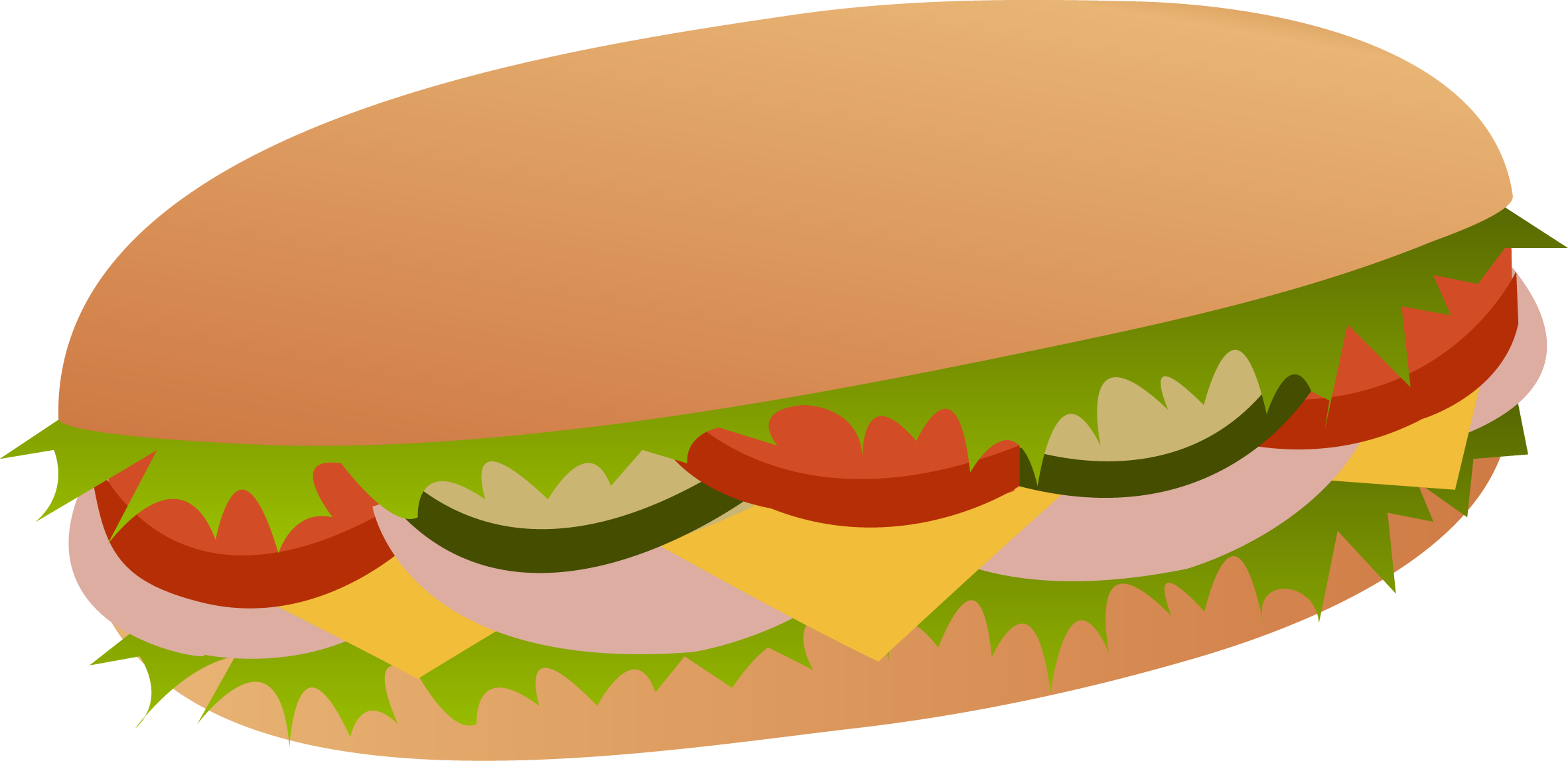 sub sandwich drawing