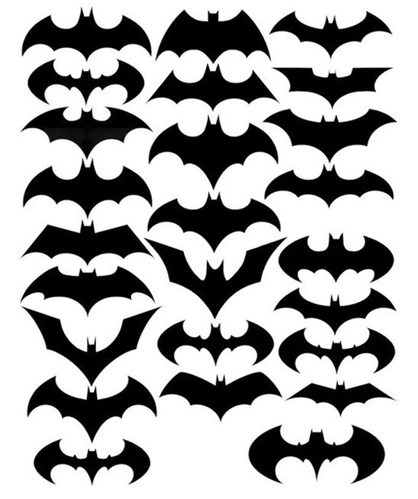 Batman Logo Silhouettes - Free Vector Bat Symbols for Design & Crafts
