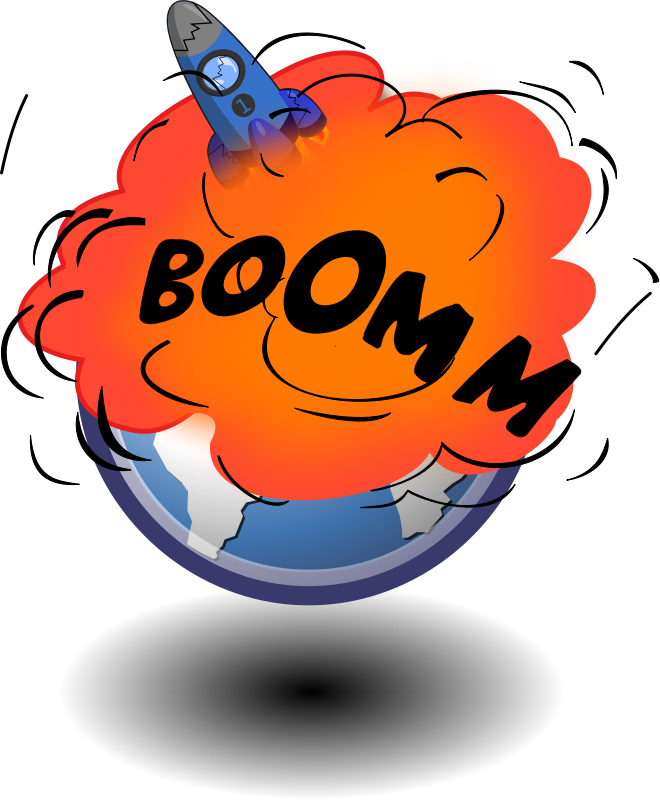 Rocket Launch Explosion Illustration - Dynamic Space Launch Graphic