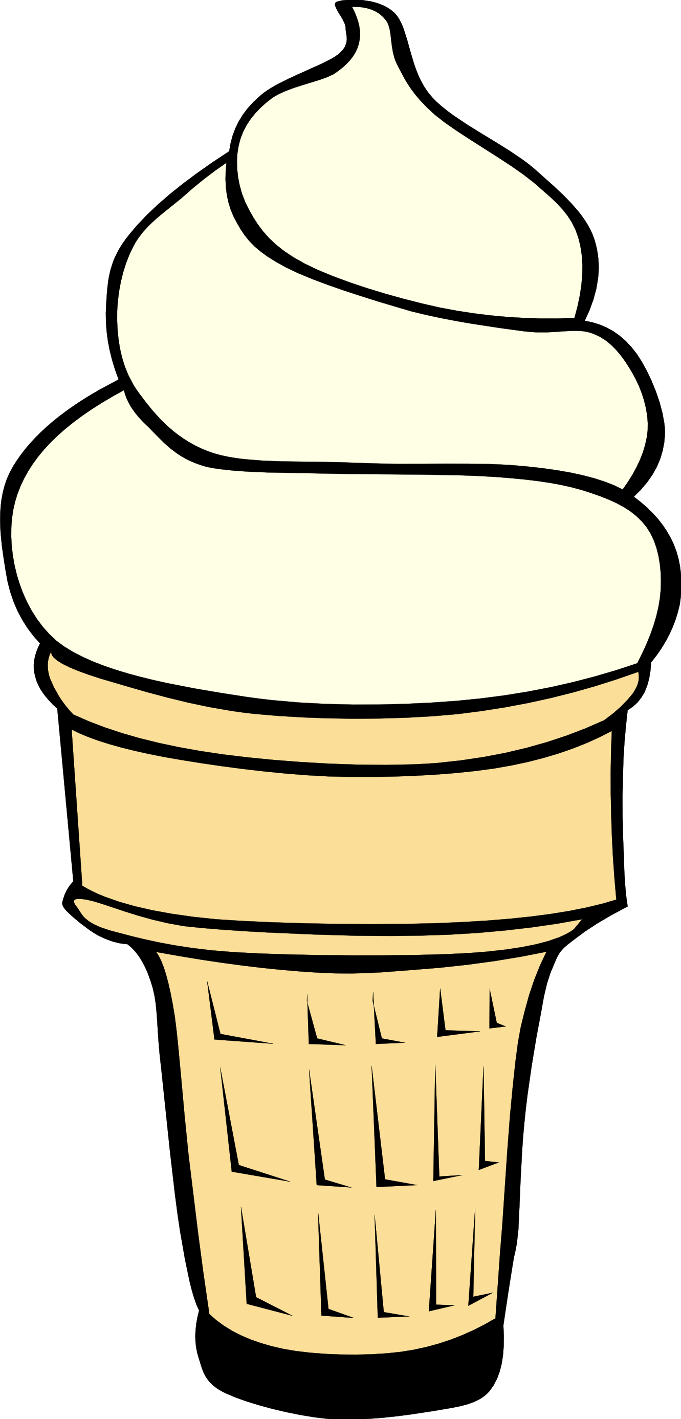 Clip Art: Soft Ice Cream Cones Ff Menu  - Clipart library 