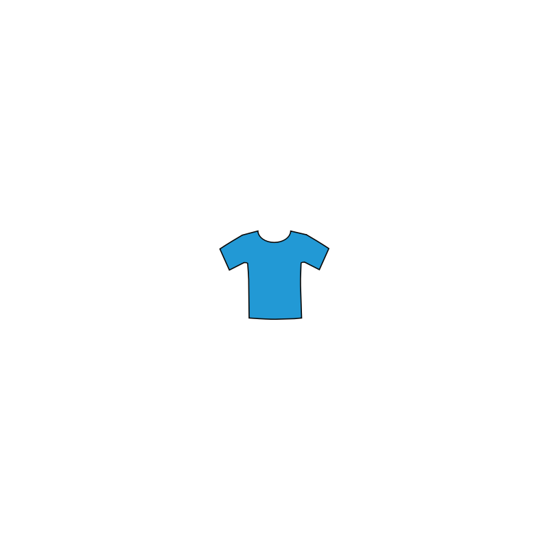 Blue T-Shirt Icon - Simple Vector Graphic for Web & Design