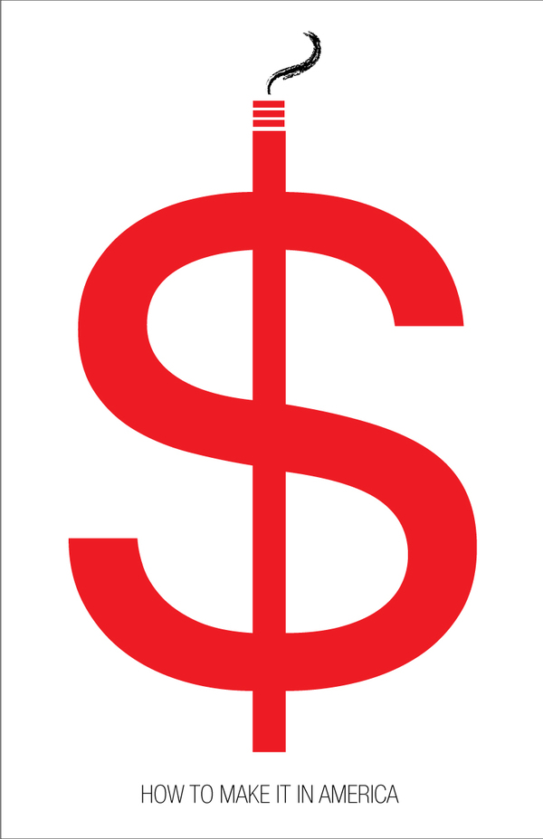 Red dollar sign stylized as a lit fuse with smoke, symbolizing financial risk or urgency.