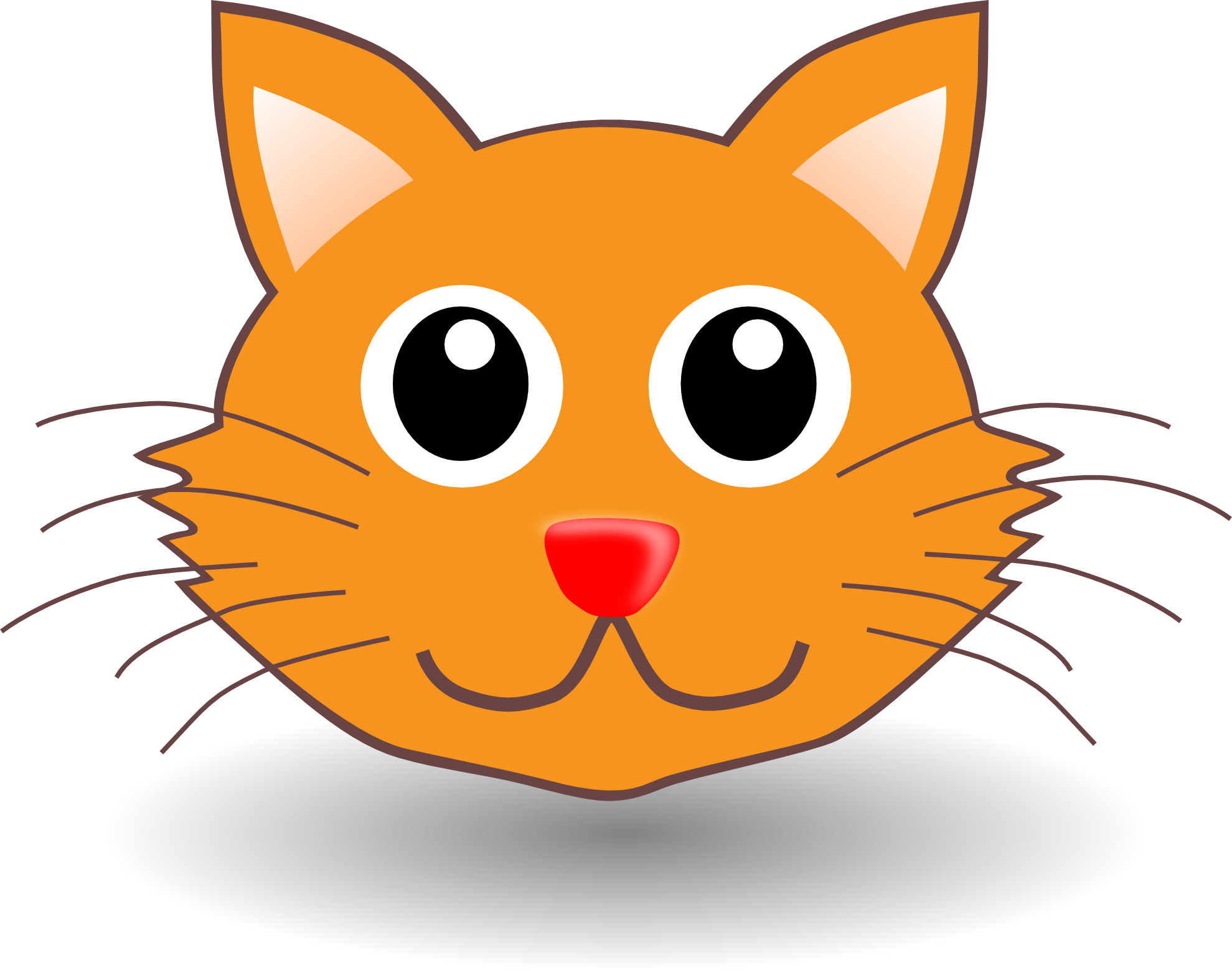 Cartoon Cat Faces - Clipart library