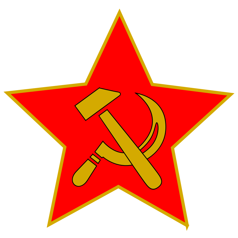 Clipart - Hammer and Sickle in Star