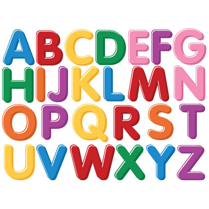 clipart magnet letters - Clip Art Library