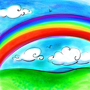 100,000 Rainbow drawing Vector Images | Depositphotos