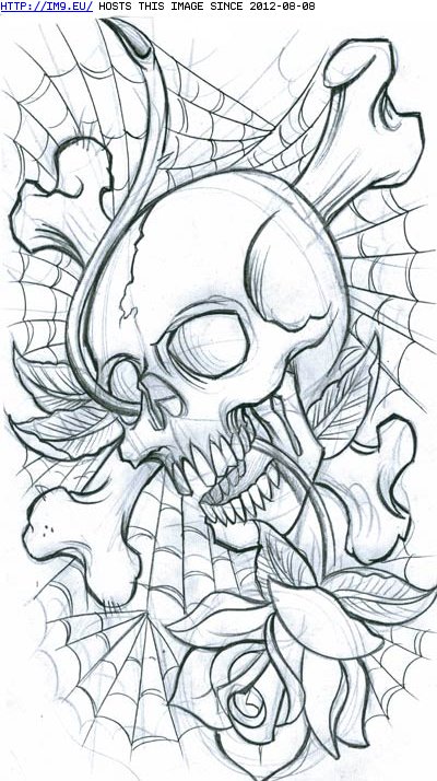 Skull Flower Tattoo Images  Free Download on Freepik